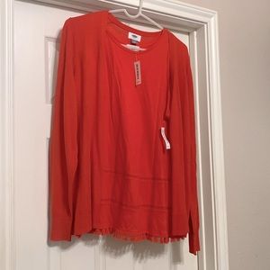 New with tags tank and cardigan. Orange 26” from shoulder to hem
